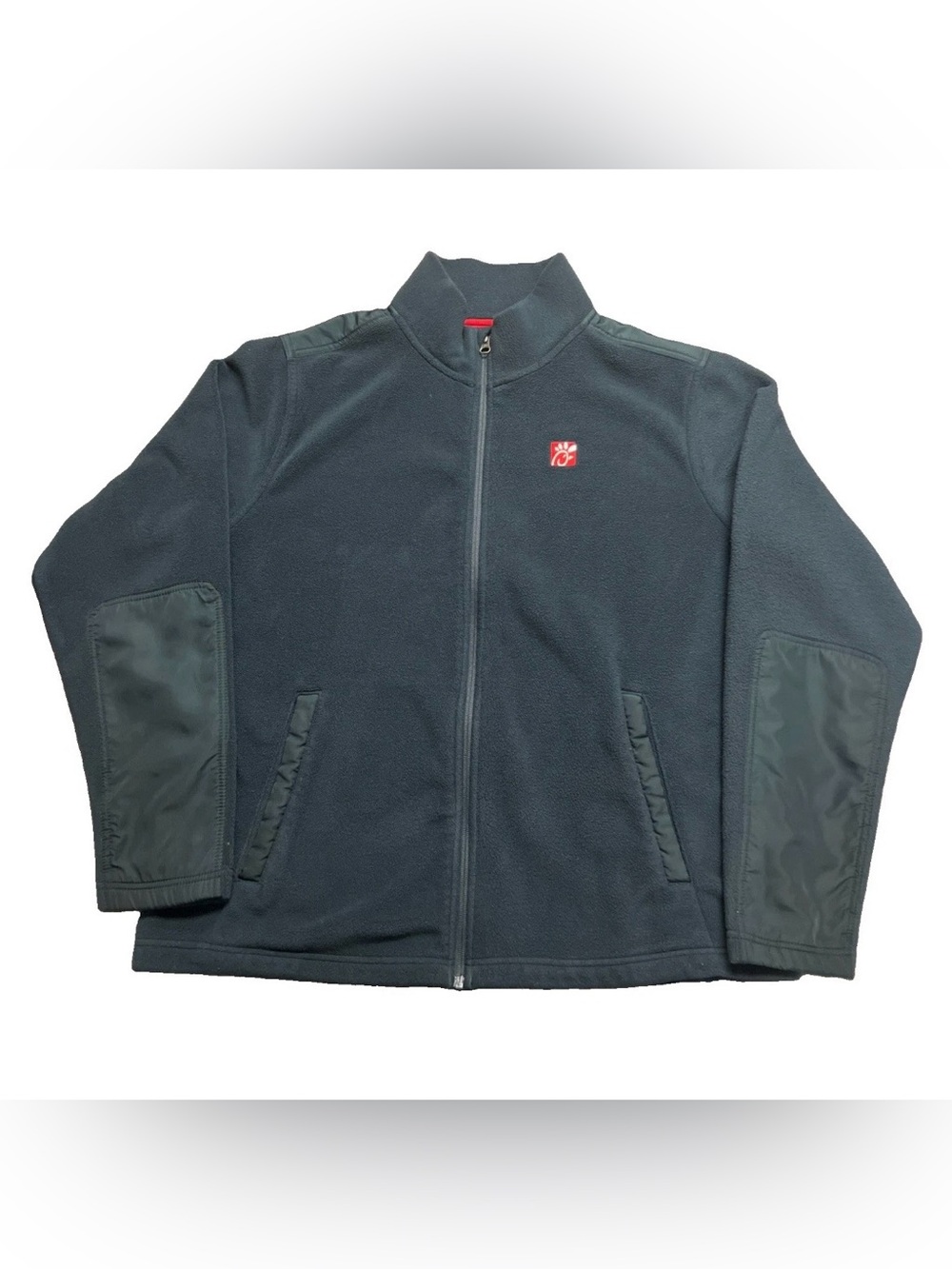 Chick-fil-A Oobe Team Style Full Zip Employee Fleece Jacket XL Flawed